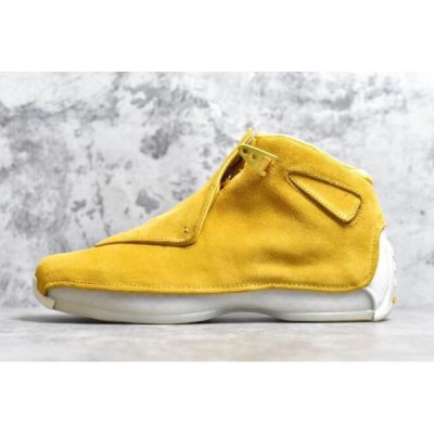 Nike Erkek Air Jordan 18 Sarı Basketbol Ayakkabısı Türkiye - 28DPF12P